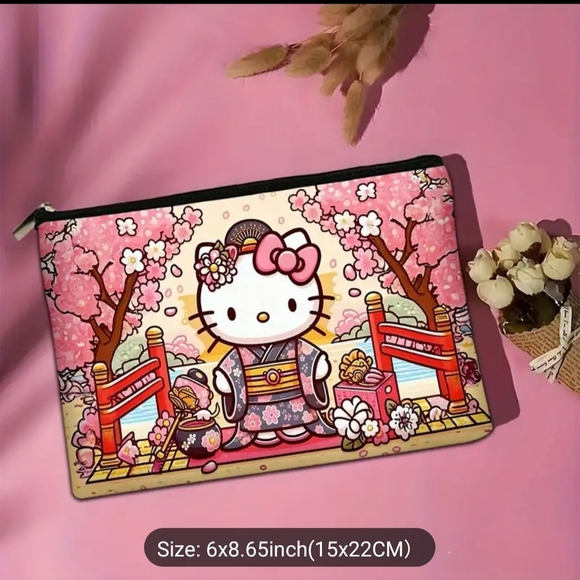 Hello Kitty Handbags - Hello Kitty Kimono Makeup Pouch